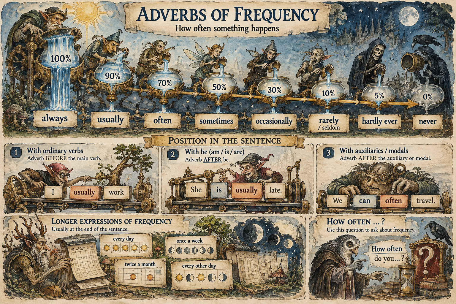 Adverbs of frequency
