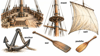 Parts of a ship