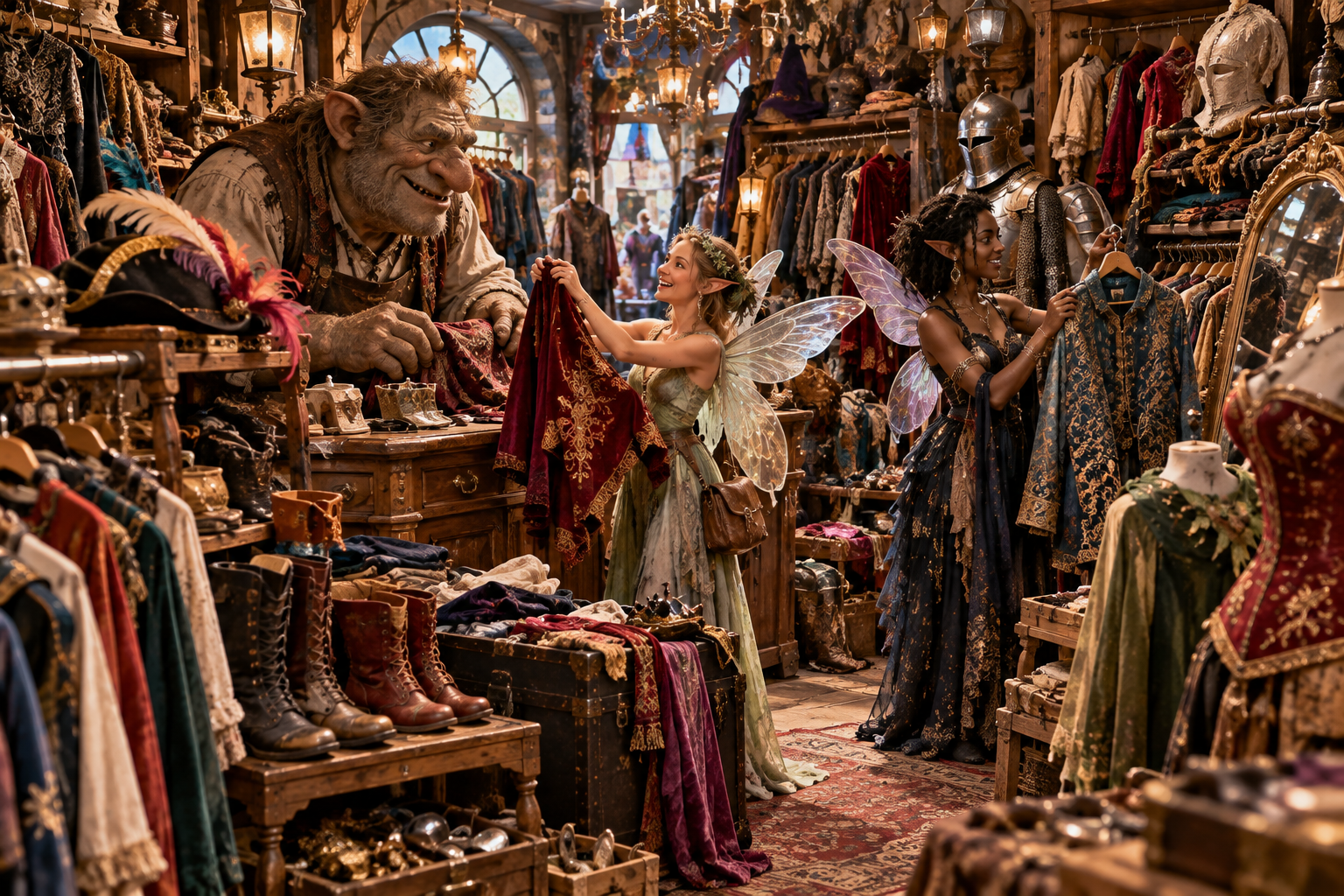 An unusual clothes shop run by a friendly troll