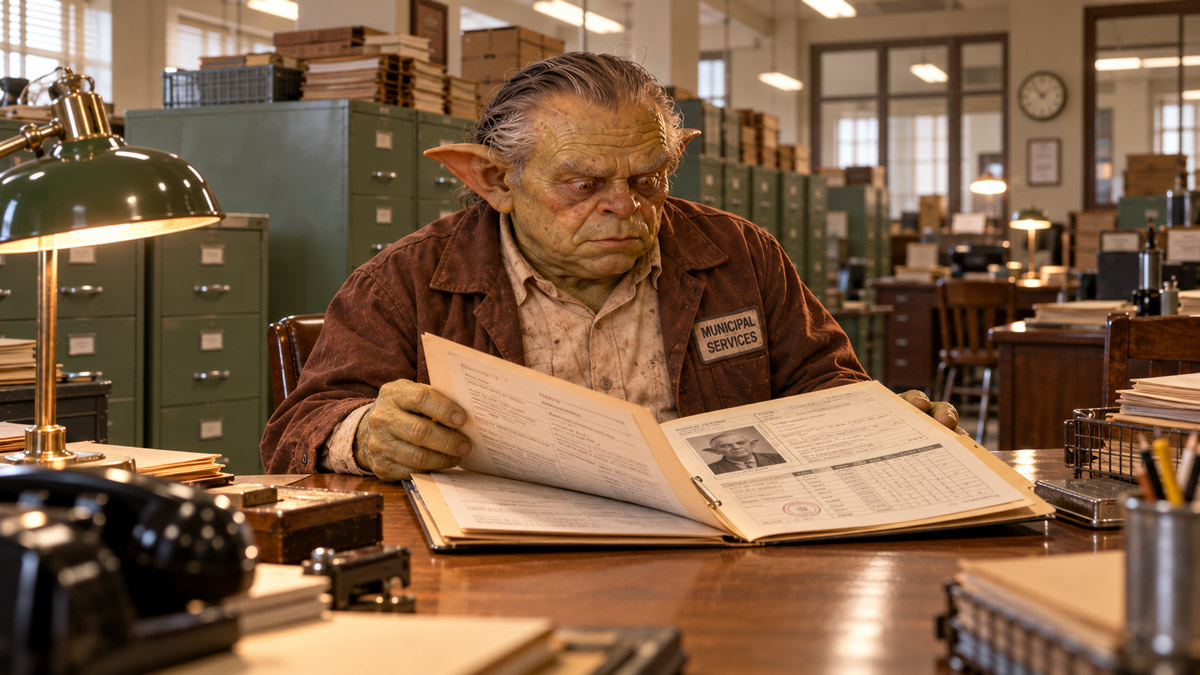 A removal timetable and a photograph of Bran in a file stamped COMPLETED